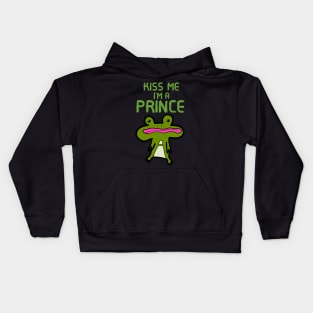 Kiss Me I'm A Prince Kids Hoodie